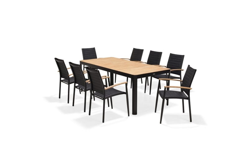 Utomhusmöbelgrupp Lifestyle Garden Portals 209 cm 8 lite carverstolar - 8 lite carverstolar - Utemöbler - Utegrupp - Matgrupper utomhus