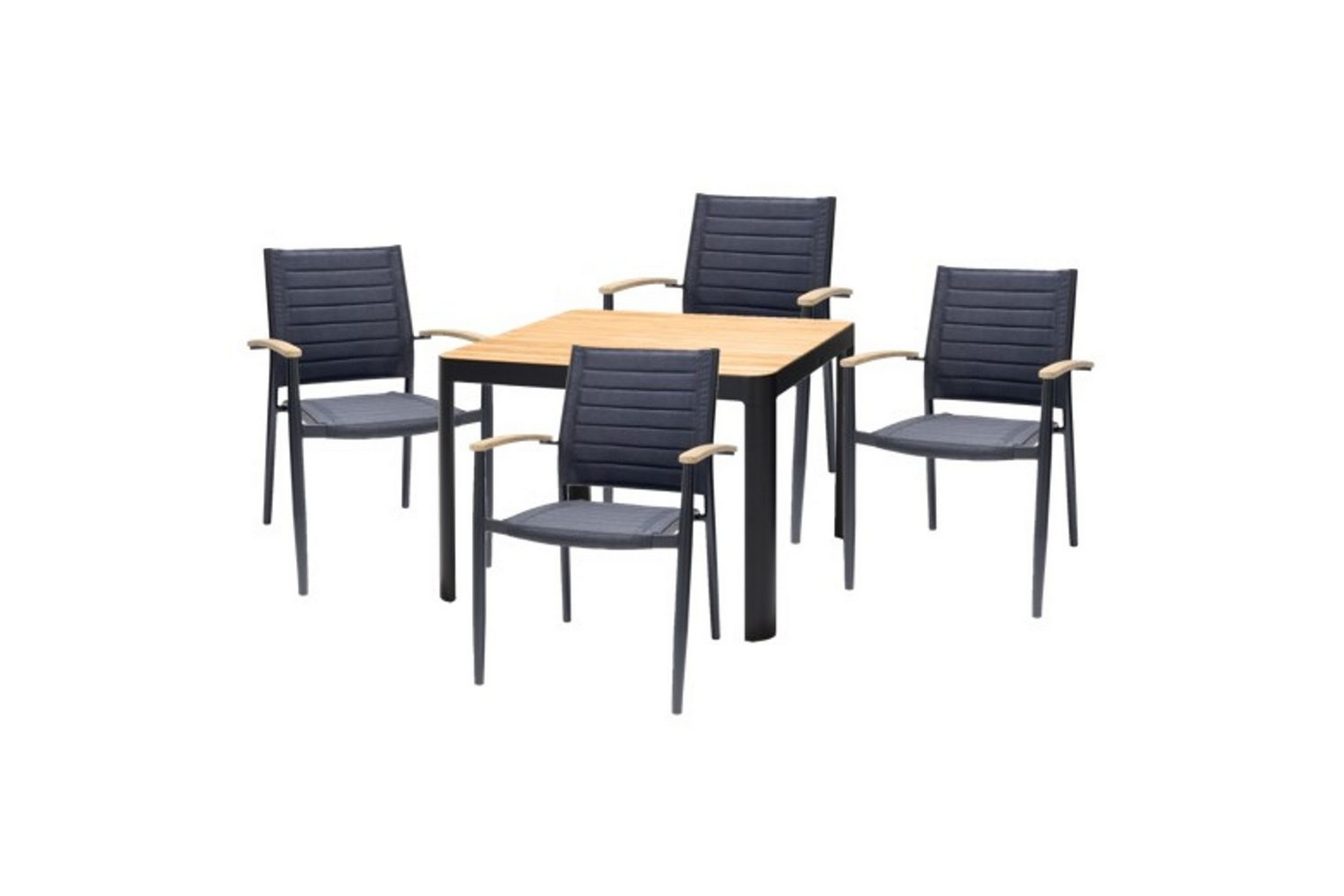 utomhusmöbelgrupp lifestyle garden portals 95 cm 4 lite carverstolar - 4 lite carverstolar