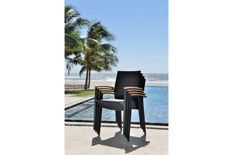 Utomhusmöbelgrupp Lifestyle Garden Portals 161 cm 6 lite carverstolar - 6 lite carverstolar - Utemöbler - Utegrupp - Matgrupper utomhus