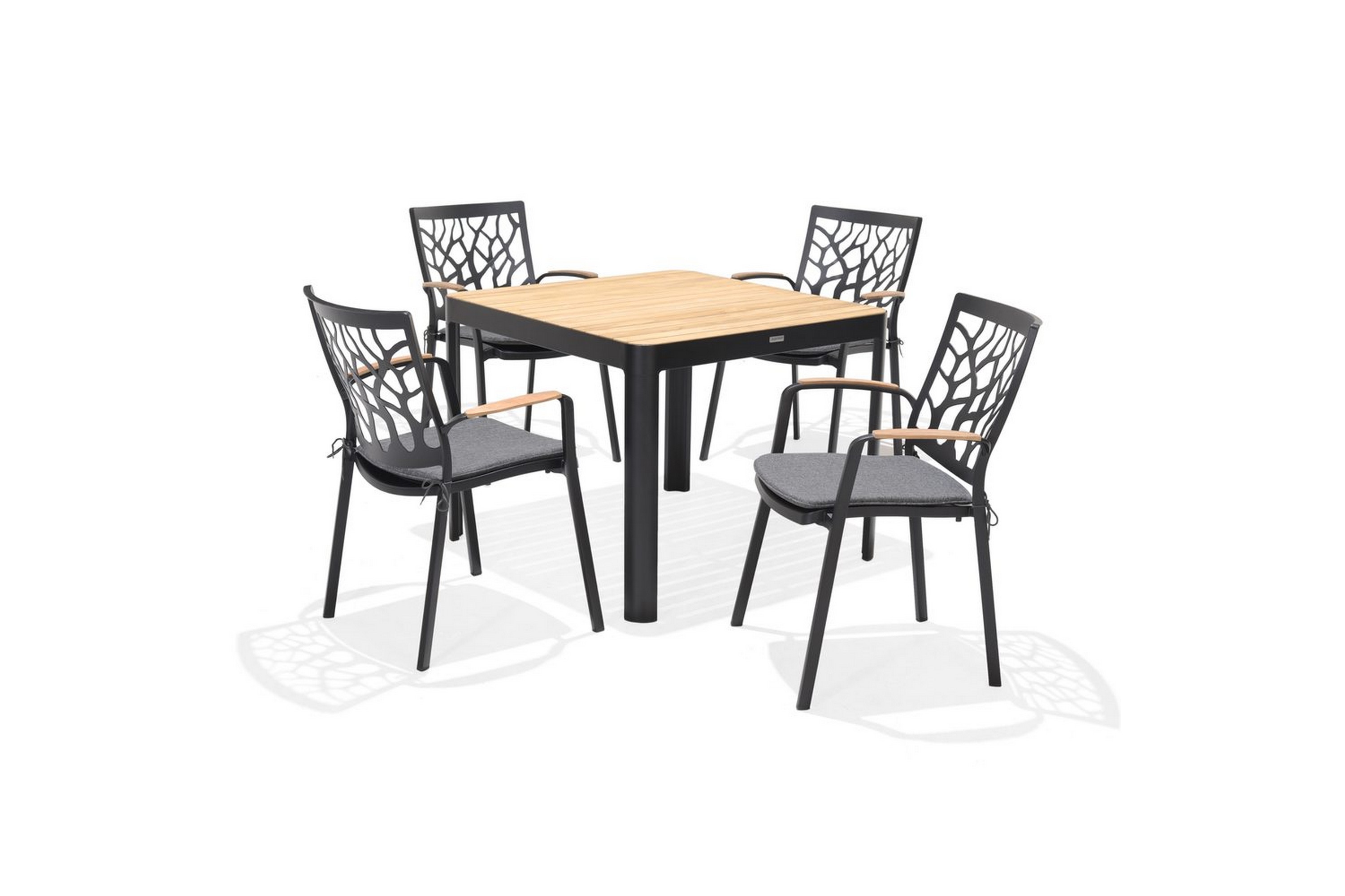 utomhusmöbelgrupp lifestyle garden portals 95 cm 4 trädskärarstolar - 4 trädskärarstolar