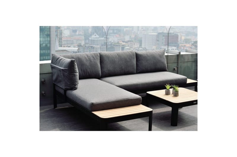 Utomhusmöbelgrupp Lifestyle Garden Portals 2x 2-sits modulsoffa & soffbord - Utemöbler - Utegrupp - Loungegrupp