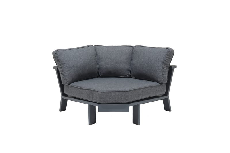 Utomhusmöbelgrupp Lifestyle Garden PALAU 2-sits höger & vänster + hörnsoffa stol + sidostol + soffbord 140 cm - Utemöbler - Utegrupp - Loungegrupp
