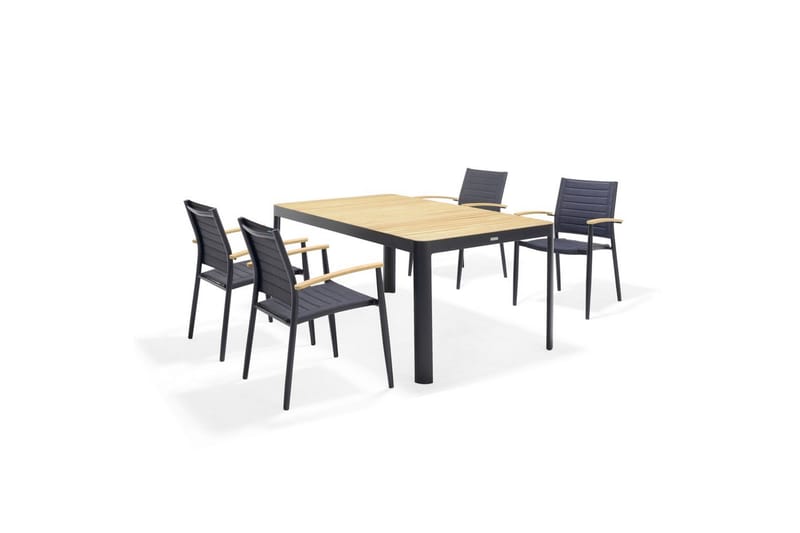 Utomhusmöbelgrupp Lifestyle Garden Portals 161 cm 4 lite carverstolar - 4 lite carverstolar - Utemöbler - Utegrupp - Matgrupper utomhus