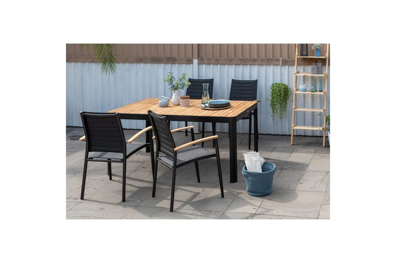 Utomhusmöbelgrupp Lifestyle Garden Portals 161 cm 4 lite carverstolar - 4 lite carverstolar - Utemöbler - Utegrupp - Matgrupper utomhus