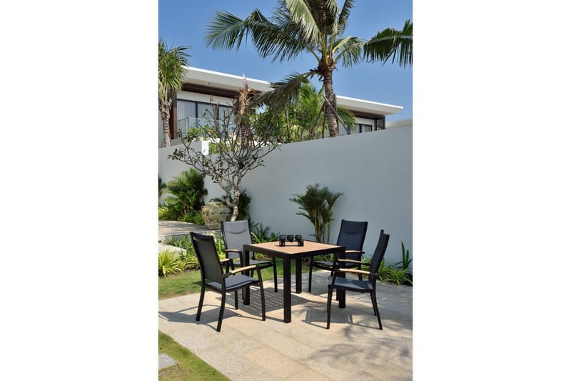 Utomhusmöbelgrupp Lifestyle Garden Panama 90 cm 4 stapelbarfotölj - 4 stapelbarfotölj - Utemöbler - Utegrupp - Matgrupper utomhus