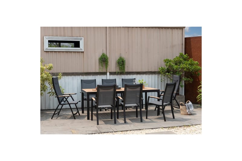 Utomhusmöbelgrupp Lifestyle Garden Panama 210-300 cm 6 stapelbarfotölj + 2 pos. fotölj - 6 stapelbarfotölj + 2 pos. fotölj - Utemöbler - Utegrupp - Matgrupper utomhus
