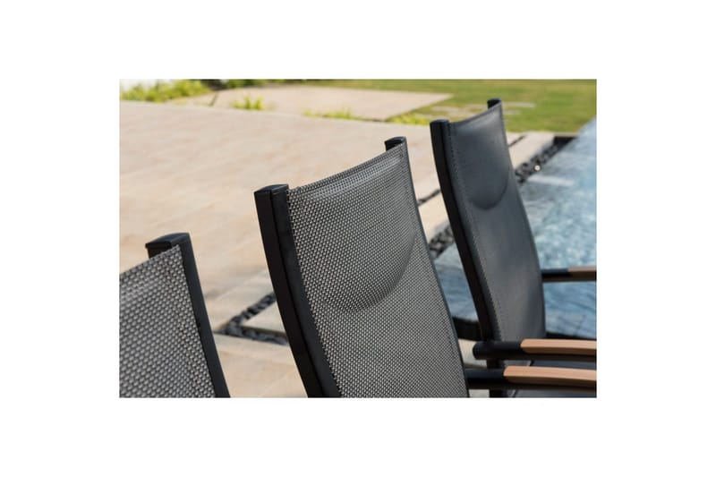 Utomhusmöbelgrupp Lifestyle Garden Panama 200 cm 6 stapelbarfotölj - 6 stapelbarfotölj - Utemöbler - Utegrupp - Matgrupper utomhus