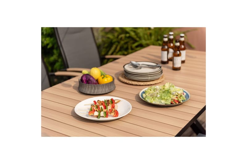 Utomhusmöbelgrupp Lifestyle Garden Panama 200 cm 6 stapelbarfotölj - 6 stapelbarfotölj - Utemöbler - Utegrupp - Matgrupper utomhus