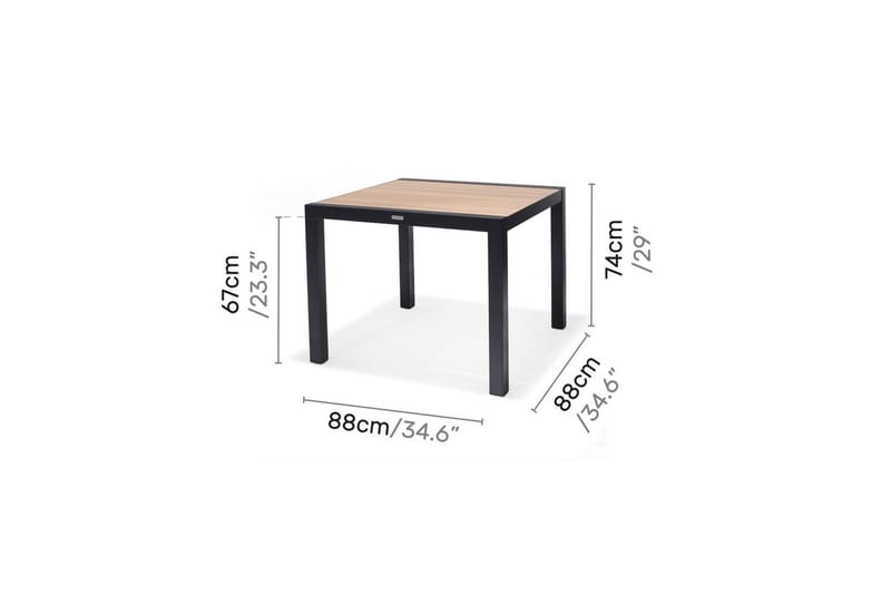 Utomhusmöbelgrupp Lifestyle Garden Panama 90 cm 4 stapelbarfotölj - 4 stapelbarfotölj - Utemöbler - Utegrupp - Matgrupper utomhus