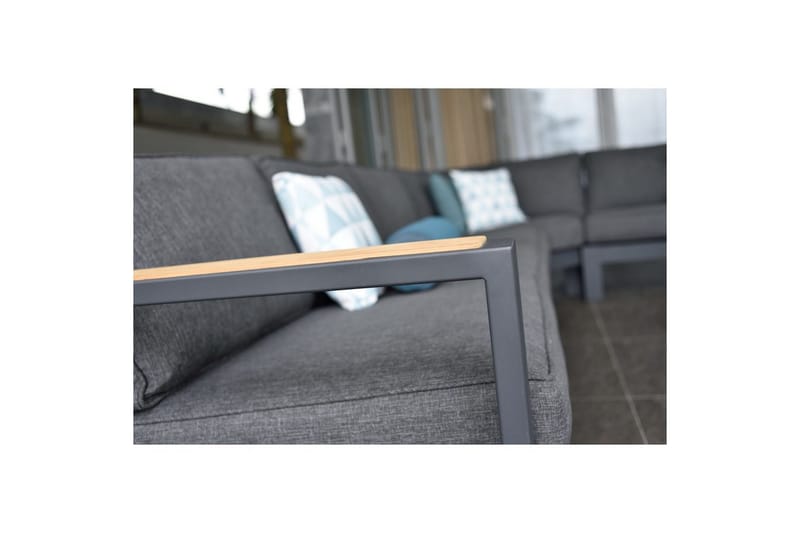 Utomhusmöbelgrupp Lifestyle Garden PALAU 2-sits höger & vänster + 2x hörnsoffa stol + 2x sidostol + soffbord 100 cm - Utemöbler - Utegrupp - Loungegrupp