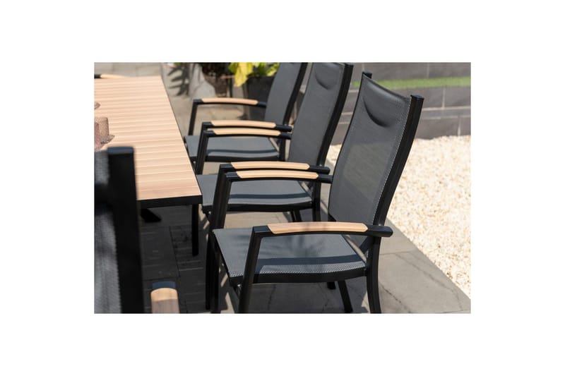 Utomhusmöbelgrupp Lifestyle Garden Panama 200 cm 6 stapelbarfotölj + 2 pos. fotölj - 6 stapelbarfotölj + 2 pos. fotölj - Utemöbler - Utegrupp - Matgrupper utomhus