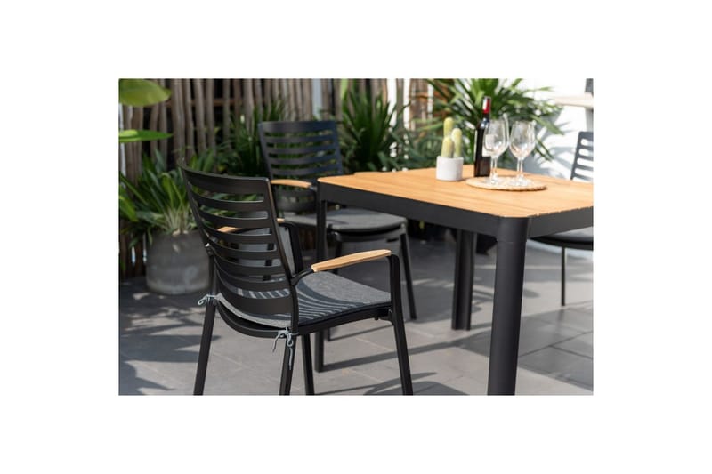 Utomhusmöbelgrupp Lifestyle Garden Portals 95 cm 4 carverstolar - 4 carverstolar - Utemöbler - Utegrupp - Matgrupper utomhus