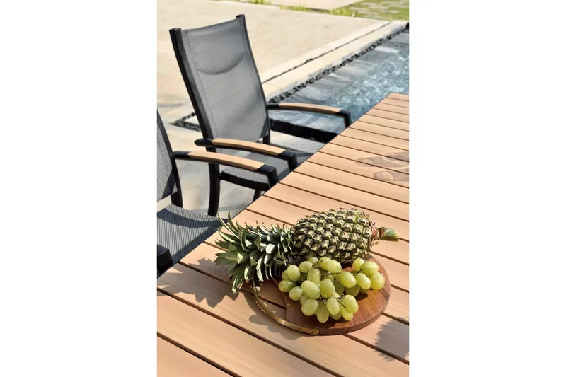 Utomhusmöbelgrupp Lifestyle Garden Panama 200 cm 6 stapelbarfotölj - 6 stapelbarfotölj - Utemöbler - Utegrupp - Matgrupper utomhus