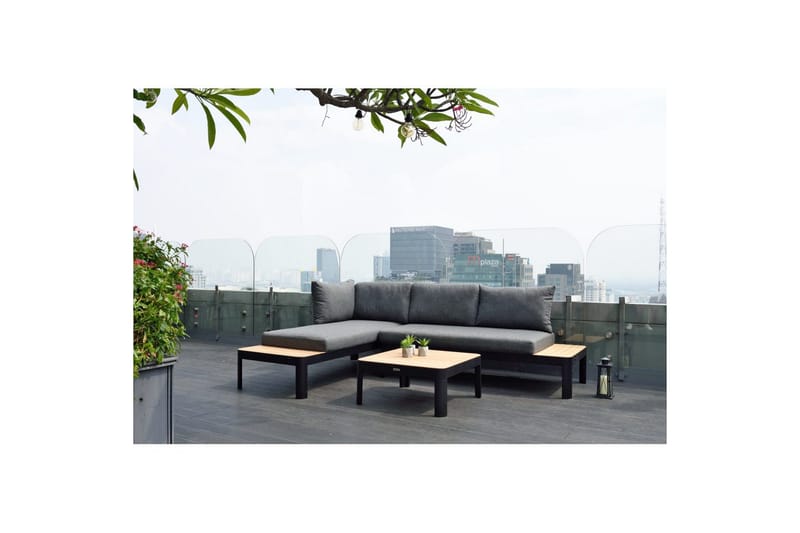 Utomhusmöbelgrupp Lifestyle Garden Portals 2x 2-sits modulsoffa & soffbord - Utemöbler - Utegrupp - Loungegrupp