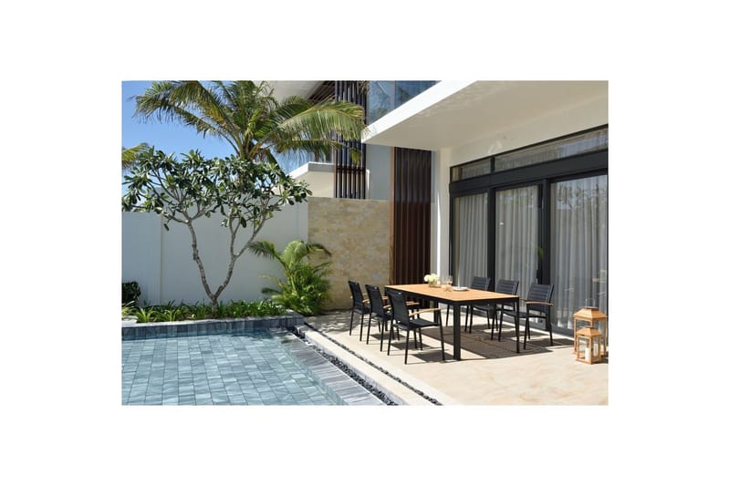 Utomhusmöbelgrupp Lifestyle Garden Portals 209 cm 6 lite carverstolar - 6 lite carverstolar - Utemöbler - Utegrupp - Matgrupper utomhus