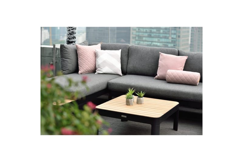 Utomhusmöbelgrupp Lifestyle Garden Portals 2x 2-sits modulsoffa & 2x soffbord - Utemöbler - Utegrupp - Loungegrupp