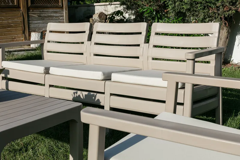 Vomira Loungegrupp utomhus - Desert Beige - Utemöbler - Utegrupp - Loungegrupp