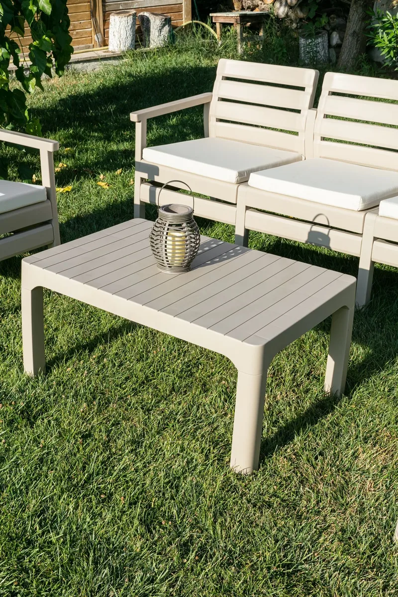 Vomira Loungegrupp utomhus - Desert Beige - Utemöbler - Utegrupp - Loungegrupp