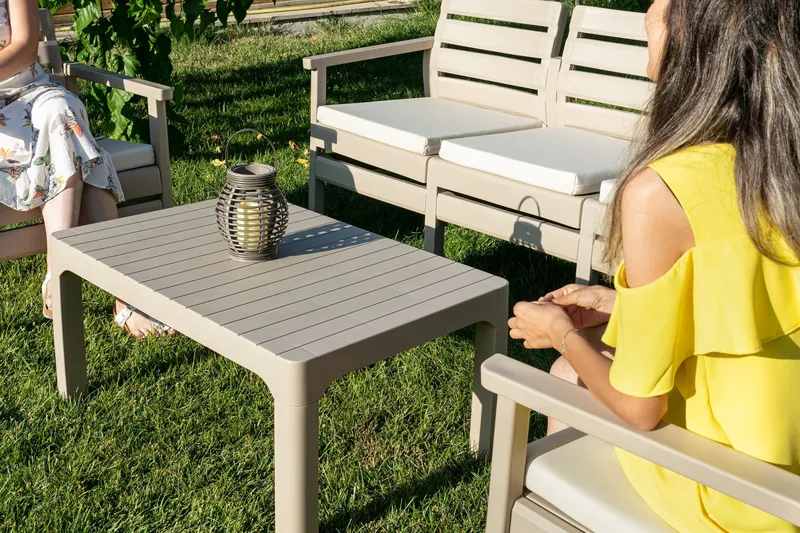 Vomira Loungegrupp utomhus - Desert Beige - Utemöbler - Utegrupp - Loungegrupp