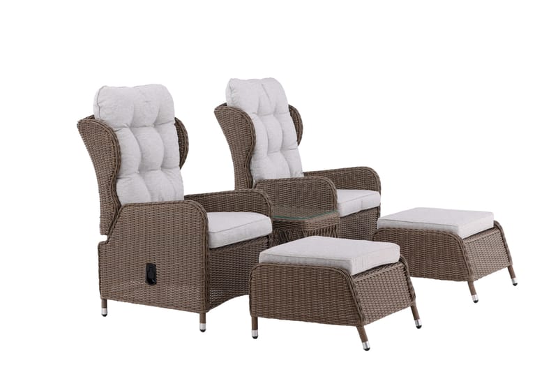 Washington Soffgrupp Utomhus 2-sits - Natur - Utemöbler - Utegrupp - Loungegrupp
