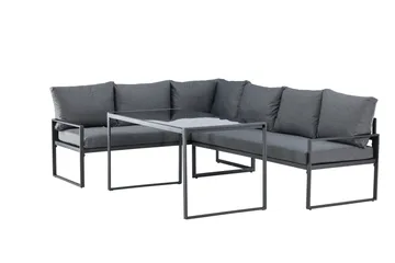 Zingaro Soffgrupp Utomhus 4-sits - Svart/Grå - Utemöbler - Utegrupp - Loungegrupp