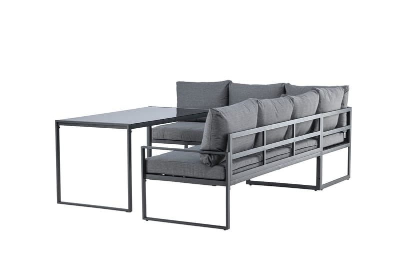 Zingaro Soffgrupp Utomhus 4-sits - Svart/Grå - Utemöbler - Utegrupp - Loungegrupp