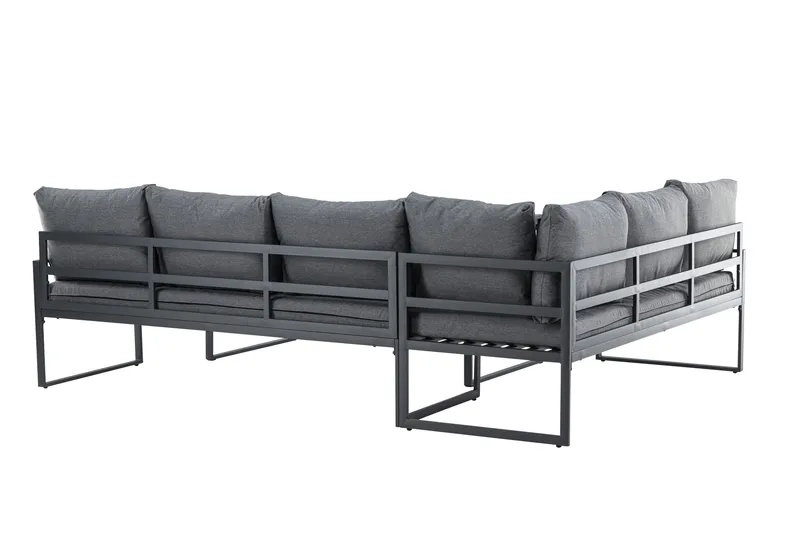 Zingaro Soffgrupp Utomhus 4-sits - Svart/Grå - Utemöbler - Utegrupp - Loungegrupp