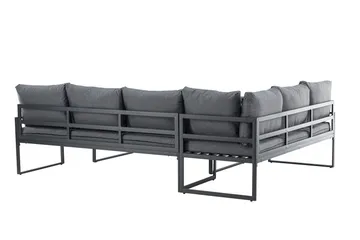 Zingaro Soffgrupp Utomhus 4-sits - Svart/Grå - Utemöbler - Utegrupp - Loungegrupp