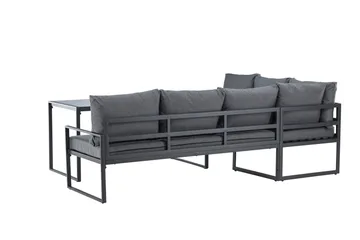 Zingaro Soffgrupp Utomhus 4-sits - Svart/Grå - Utemöbler - Utegrupp - Loungegrupp