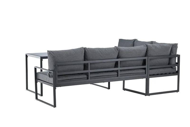 Zingaro Soffgrupp Utomhus 4-sits - Svart/Grå - Utemöbler - Utegrupp - Loungegrupp