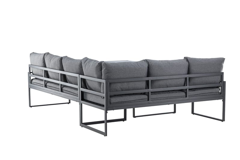 Zingaro Soffgrupp Utomhus 4-sits - Svart/Grå - Utemöbler - Utegrupp - Loungegrupp