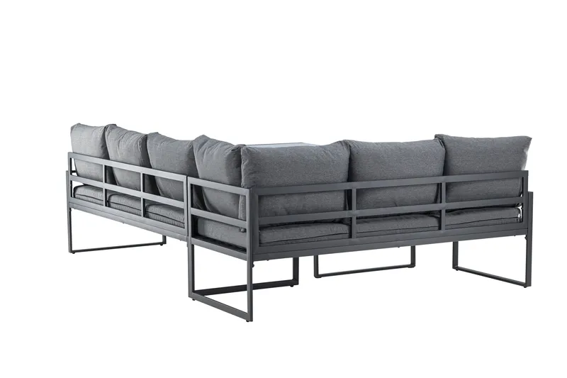 Zingaro Soffgrupp Utomhus 4-sits - Svart/Grå - Utemöbler - Utegrupp - Loungegrupp