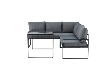 Zingaro Soffgrupp Utomhus 4-sits - Svart/Grå - Utemöbler - Utegrupp - Loungegrupp