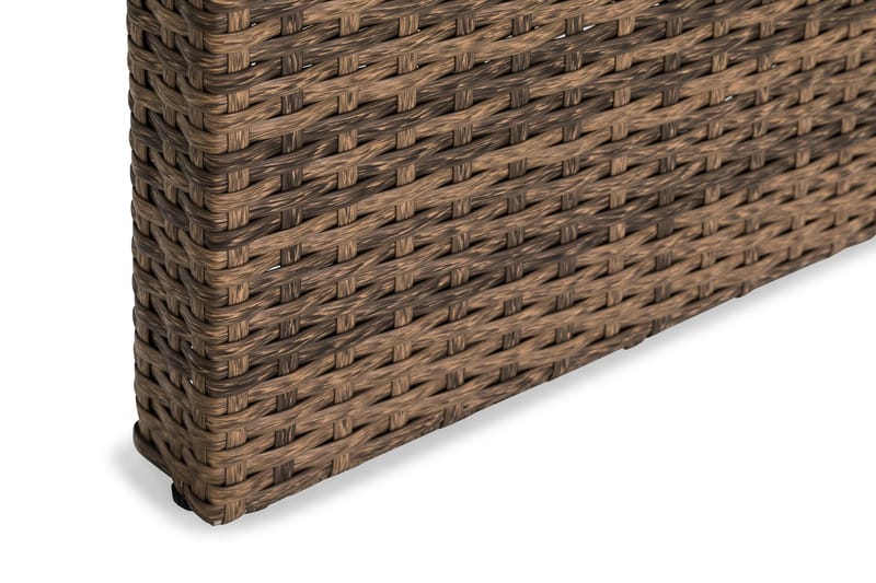 Bahamas Loungebord och Soffbord Utomhus 100 cm Konstrotting Glas - Sand - Utemöbler - Loungemöbler