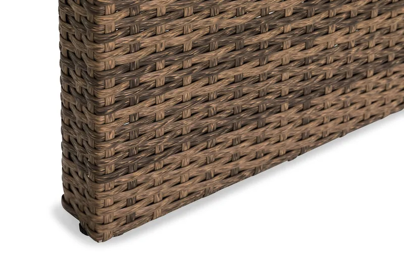 Bahamas Loungebord och Soffbord Utomhus 100 cm Konstrotting Glas - Sand - Utemöbler - Loungemöbler