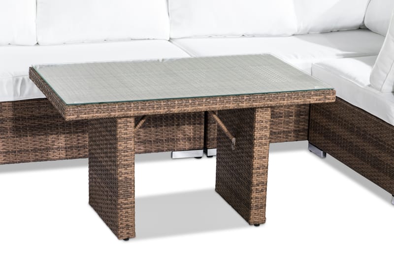 BAHAMAS Loungegrupp Utomhus 5-sits Bord Sand - Utemöbler - Loungemöbler