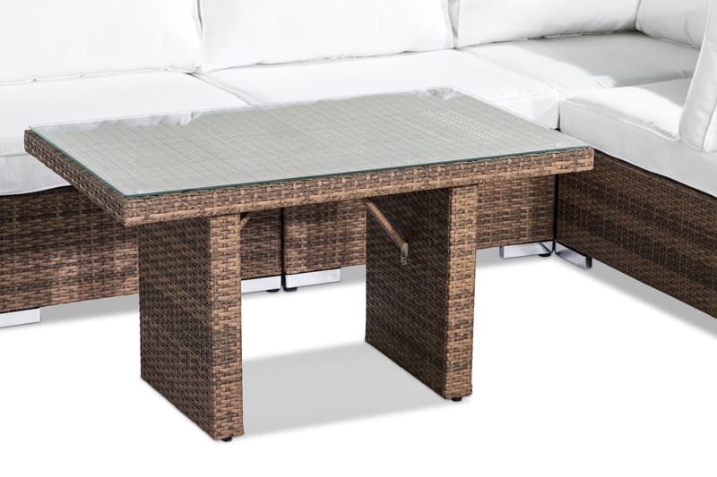 BAHAMAS Loungegrupp Utomhus 5-sits Bord Sand - Utemöbler - Loungemöbler