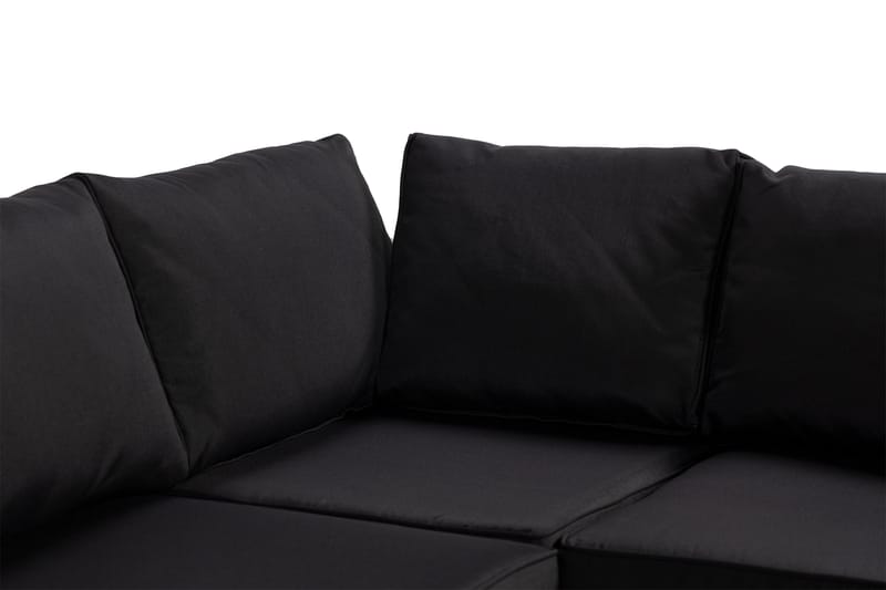 BAHAMAS Loungegrupp Utomhus Medium + Bord Hylla 75 Grå - Utemöbler - Loungemöbler