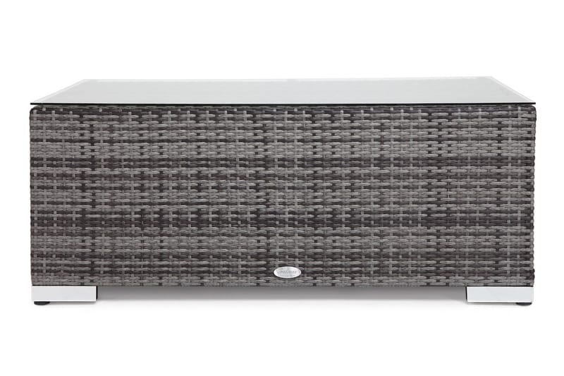 BAHAMAS Loungegrupp Utomhus XL + Bord + Divan Grå - Utemöbler - Loungemöbler