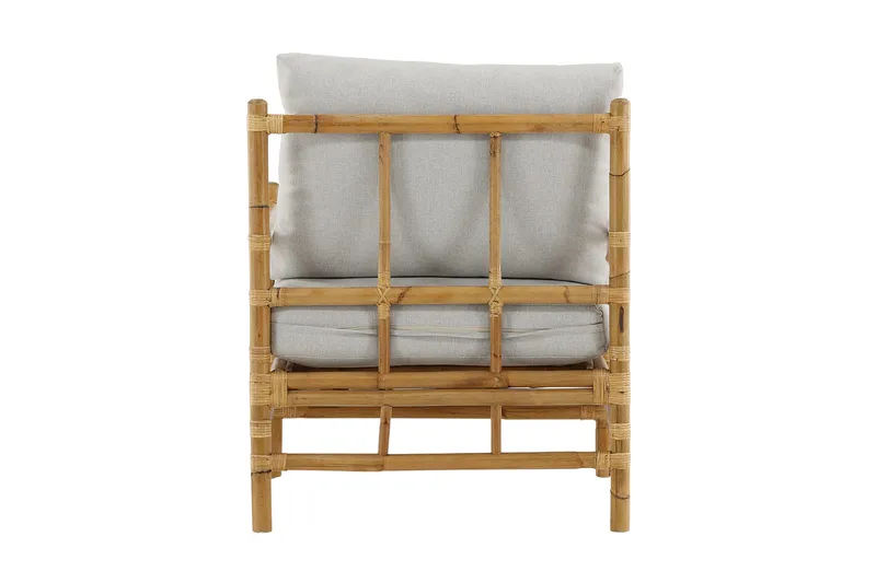 Cane Utefåtölj - Brun/Vit - Utemöbler - Loungemöbler