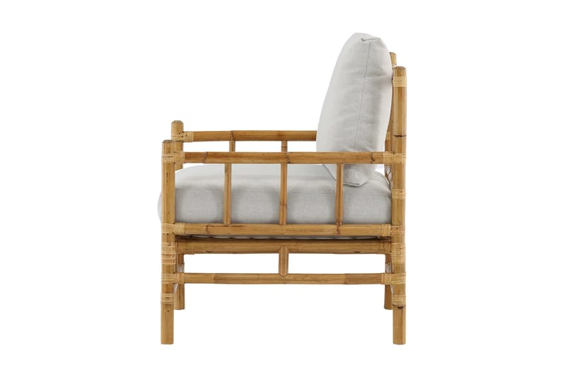 Cane Utefåtölj - Brun/Vit - Utemöbler - Loungemöbler