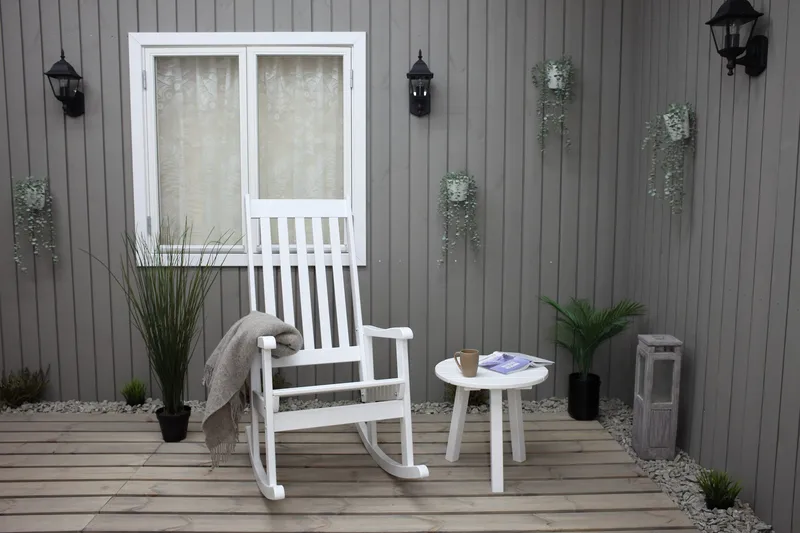 Ellabell Gungstol Utomhus - Vit - Utemöbler - Loungemöbler