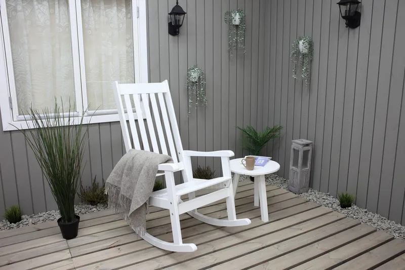 Ellabell Gungstol Utomhus - Vit - Utemöbler - Loungemöbler