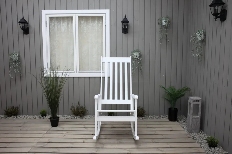 Ellabell Gungstol Utomhus - Vit - Utemöbler - Loungemöbler