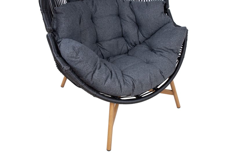 Helsinki Fåtolj Svart - Utemöbler - Loungemöbler