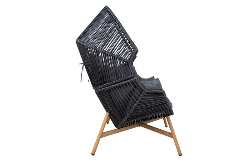 Helsinki Fåtolj Svart - Utemöbler - Loungemöbler