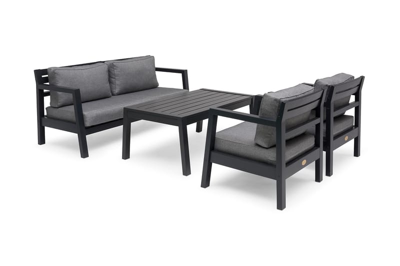 Hillerstorp Stoltö Matbord och Soffbord Utomhus 120 cm Furu Trä - Svart - Utemöbler - Loungemöbler