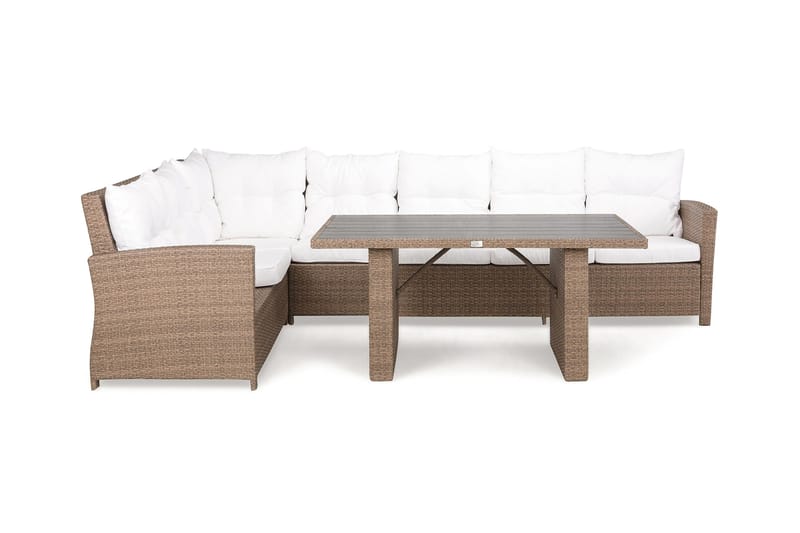 JENSON Loungegrupp Utomhus Large Vänster Sand/Aintwood - Utemöbler - Loungemöbler
