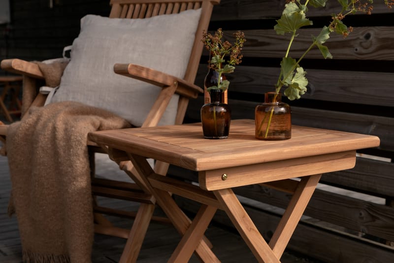 KENYA Soffbord 50 cm Svart - Venture Home - Soffbord utomhus & loungebord - Sidobord utomhus - Loungemöbler