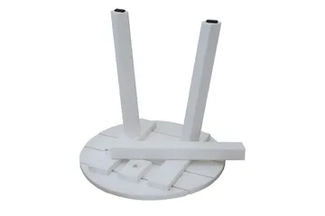 KVARNVIK Runt Litet Soffbord och Sidobord Utomhus 50 cm Trä - Vit - Utemöbler - Loungemöbler